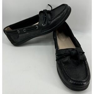 Sperry Top Sider STS97210 Slip On Boat Shoe Black Women's Size 8.5M